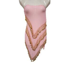 Pink Bellydance Hip Scarf  Bellydance Hip Skirt- New!